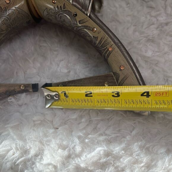 Tony Keuylian leather metallic Bronze and Gold slip on heels sandals EUR SZ38 - Picture 10 of 13